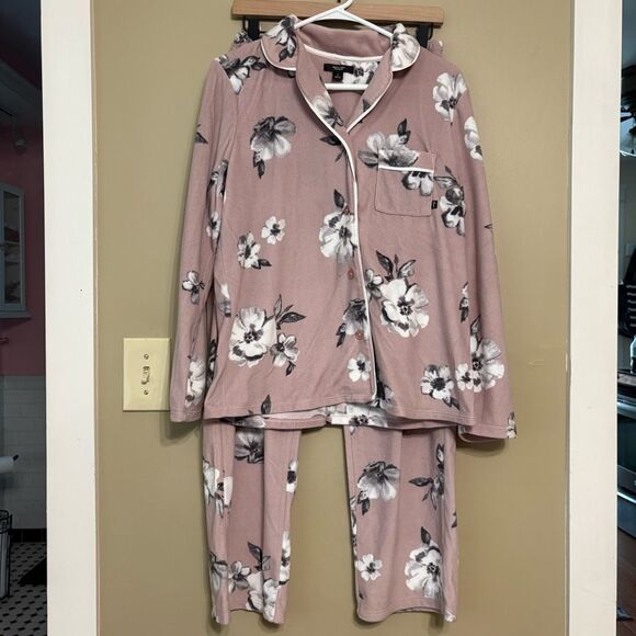 Simply Vera Vera Wang Women’s 2-Piece Velour Pajamas Pants and Shirt Small - Picture 1 of 10